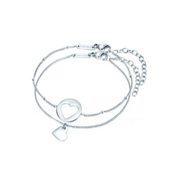 Set de bratari cu talismane inima - 2 piese