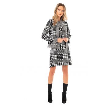 Set de rochie si sacou cu terminatii nefinisate