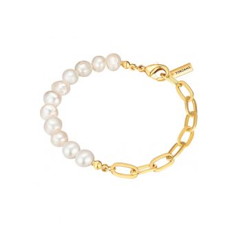 Bratara de aur de 14K filat - cu perle de cultura