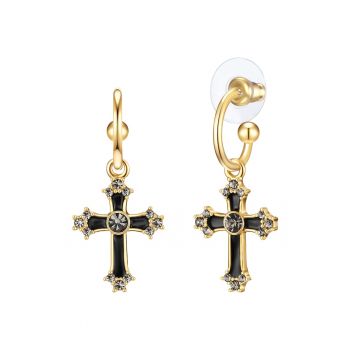 Cercei drop placati cu aur de 14K