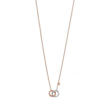 Colier cu model in doua tonuri