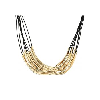 Colier placat cu aur de 14K - cu siraguri multiple