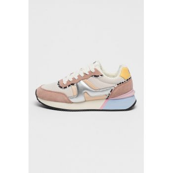 Pantofi sport cu garnituri din piele intoarsa Charlotte