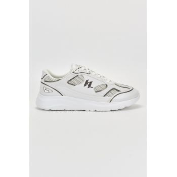 Pantofi sport cu segmente de piele