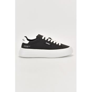 Pantofi sport de piele ecologica cu detalii logo