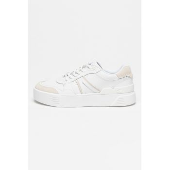 Pantofi sport de piele ecologica cu garnituri de piele intoarsa