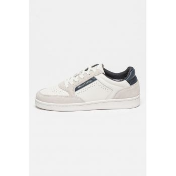 Pantofi sport de piele si piele intoarsa