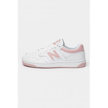 Pantofi sport din piele cu detalii contrastante 480