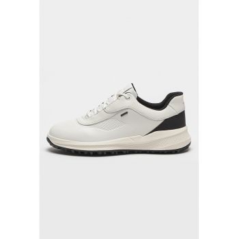 Pantofi sport din piele cu model colorblock