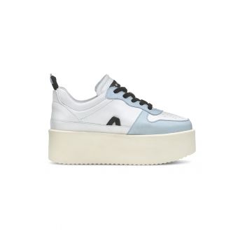 Pantofi sport din piele cu talpa flatform Coloette