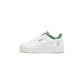Pantofi sport din piele ecologica cu talpa flatform Carina Street Blossom