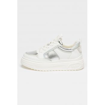 Pantofi sport low-cut de piele ecologica
