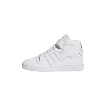 Pantofi sport mid-high de piele si piele ecologica