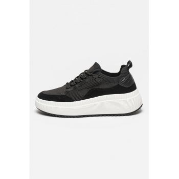 Pantofi sport slip-on cu detalii de piele intoarsa