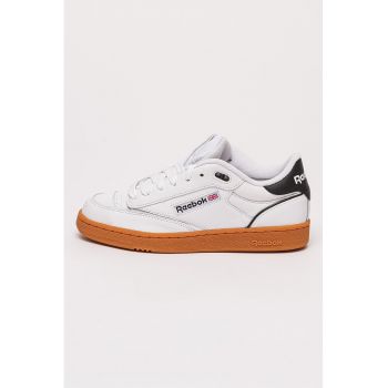 Pantofi unisex cu detalii din piele pentru tenis Club C