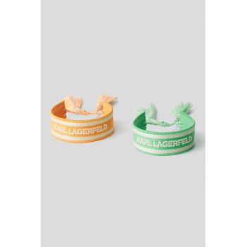 Set de bratari tesute cu logo - 2 piese