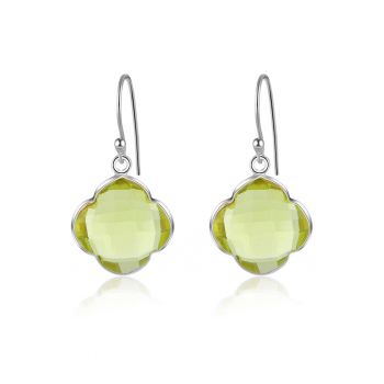 Cercei de argint veritabil cu quartz Capucine