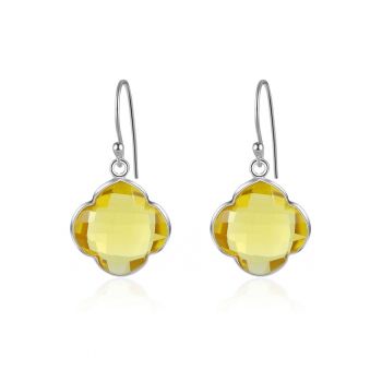 Cercei de argint veritabil cu topaz Capucine