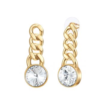 Cercei placati cu aur de 14K - cu zirconia 32115