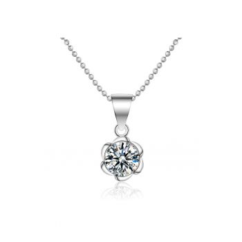 Colier cu element in forma de floare si zirconia Envie 29515