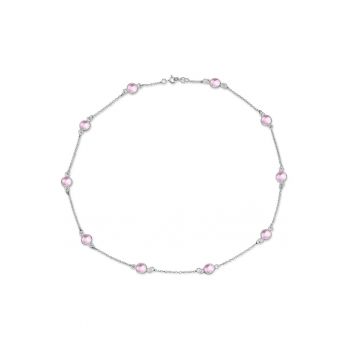 Colier de argint decorat cu zirconia Lavande