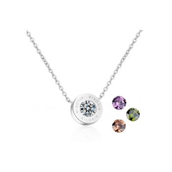 Colier de argint veritabil cu zirconia Agnes 29595