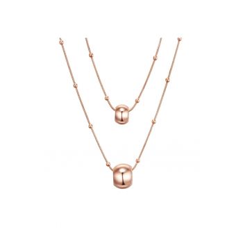 Colier stratificat placat cu aur de 14K