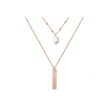 Colier stratificat - placat cu aur de 18K