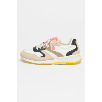 Pantofi sport cu insertii de piele intoarsa Vivi