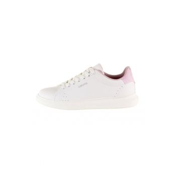 Pantofi sport de piele ecologica cu logo