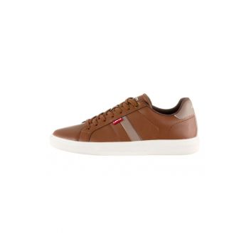 Pantofi sport de piele ecologica cu logo