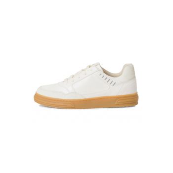 Pantofi sport de piele ecologica cu varf rotunjit