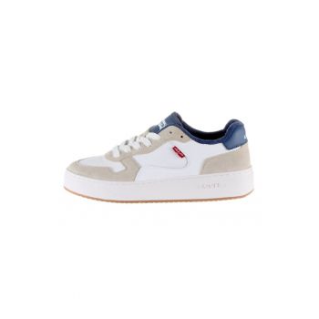 Pantofi sport de piele si piele intoarsa