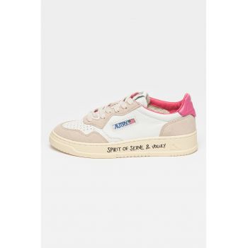 Pantofi sport de piele si piele intoarsa Medalist