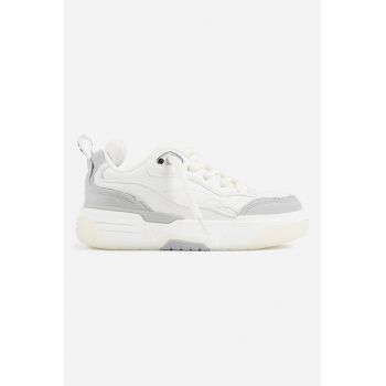 Pantofi sport din piele ecologica cu garnituri contrastante