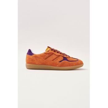 Pantofi sport low-cut de piele intoarsa Rife