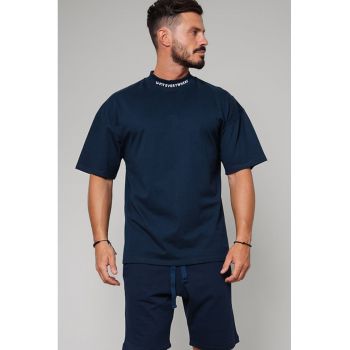Set de bermude si tricou supradimensionat din amestec de bumbac - 2 piese