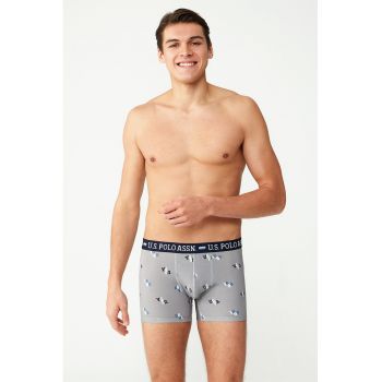 Set de boxeri cu model si uni - 2 perechi