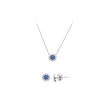 Set de colier si cercei cu zirconia