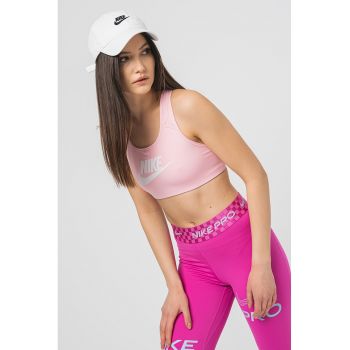 Bustiera cu tehnologie Dri-FIt si imprimeu logo - pentru fitness Swoosh