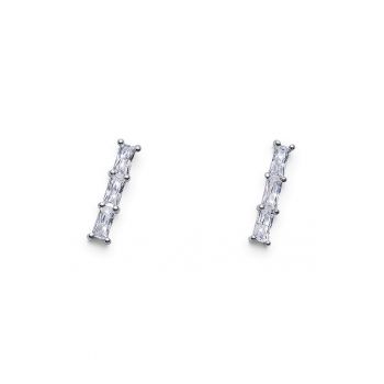 Cercei de argint 925 decorati cu zirconia