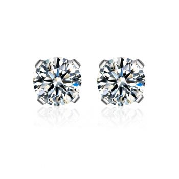 Cercei placati cu rodiu - decorati cu cristale zirconia Rêverie