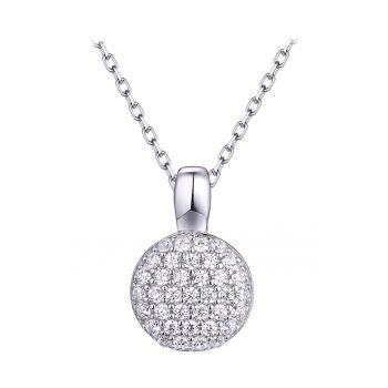 Colier de argint veritabil cu pandantiv zirconia