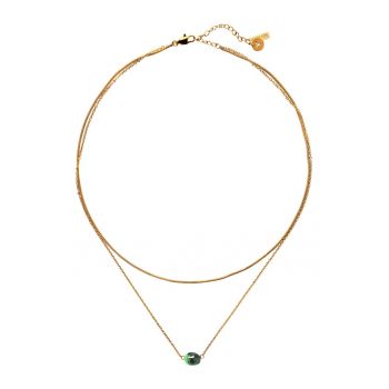 Colier stratificat cu pietre de anyolit Leona