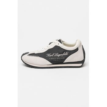 Pantofi sport cu detalii din piele intoarsa Velocette