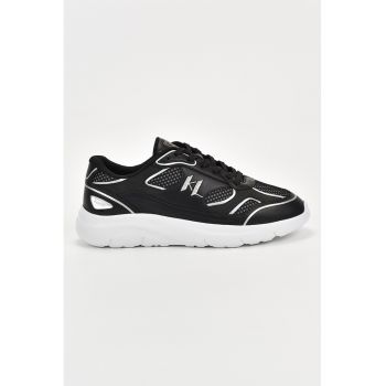 Pantofi sport cu detalii din piele