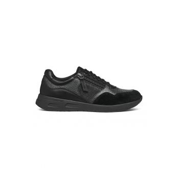 Pantofi sport cu garnituri de piele intoarsa