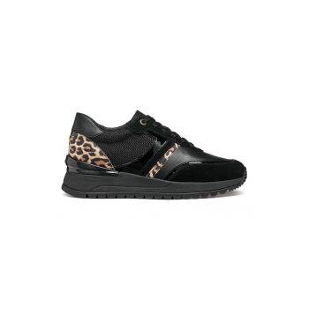 Pantofi sport cu garnituri de piele intoarsa