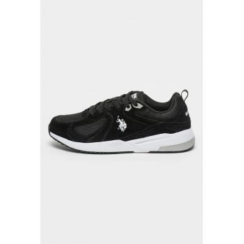 Pantofi sport cu garnituri de piele intoarsa si plasa Rocker