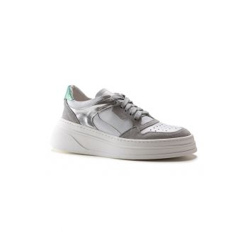 Pantofi sport cu insertii de piele intoarsa